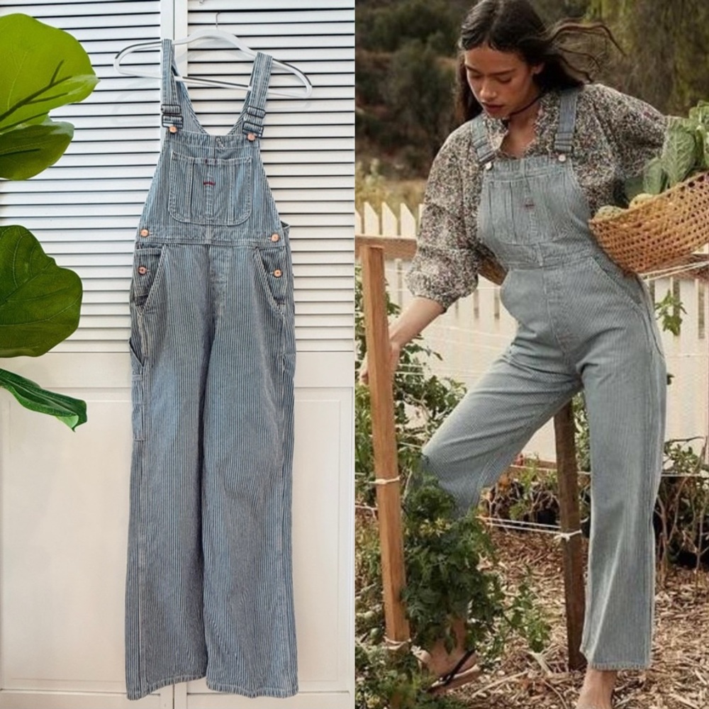 Doen Blue Striped Women's Overalls